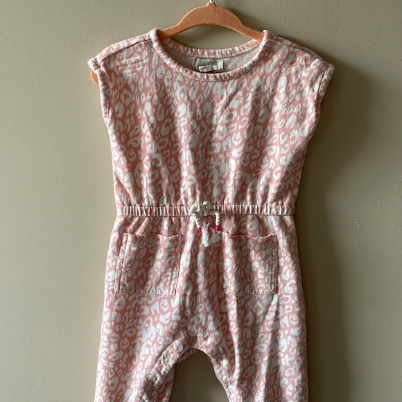 PEEK Baby Pink Cheetah Print Jumpsuit 6-12 months - Picture 4 of 6